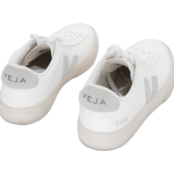 Veja Campo Leather Sneakers White/Gray Womens US 6 M EU 37 - Picture 3 of 6